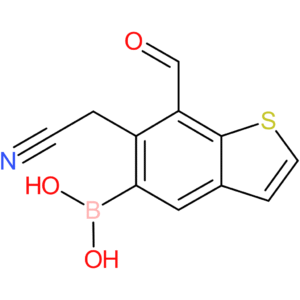 5-borono-7-formylbenzothiophene-6-acetonitrile
