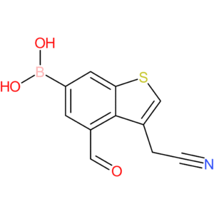 6-borono-4-formylbenzothiophene-3-acetonitrile