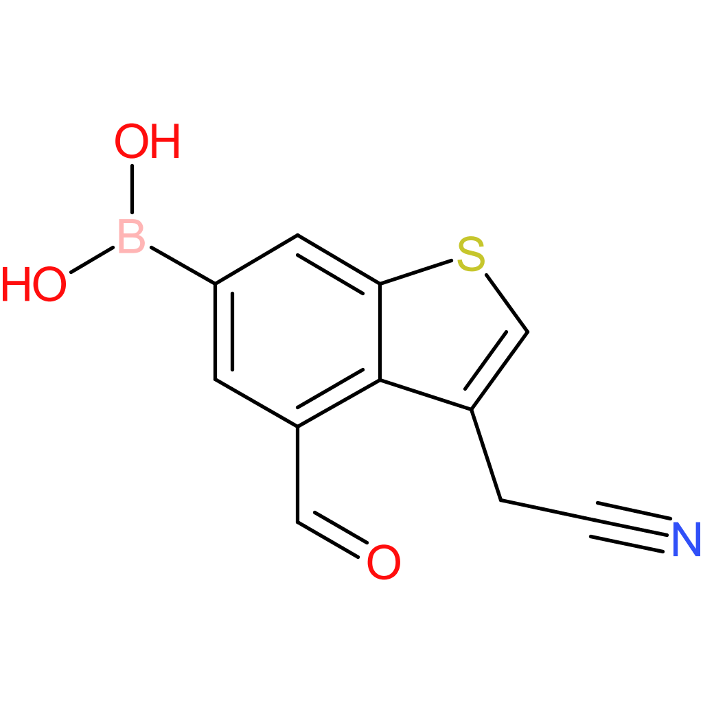 6-borono-4-formylbenzothiophene-3-acetonitrile