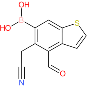 6-borono-4-formylbenzothiophene-5-acetonitrile