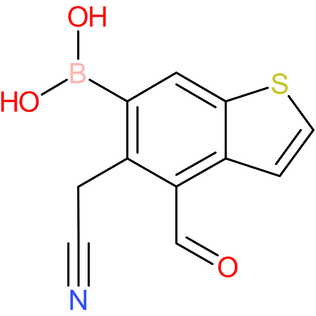 6-borono-4-formylbenzothiophene-5-acetonitrile