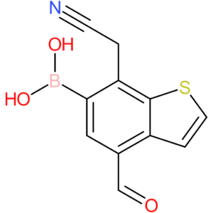 6-borono-4-formylbenzothiophene-7-acetonitrile