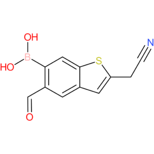 6-borono-5-formylbenzothiophene-2-acetonitrile