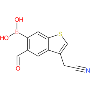 6-borono-5-formylbenzothiophene-3-acetonitrile