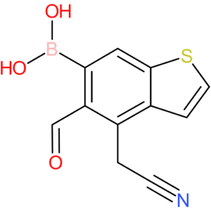 6-borono-5-formylbenzothiophene-4-acetonitrile