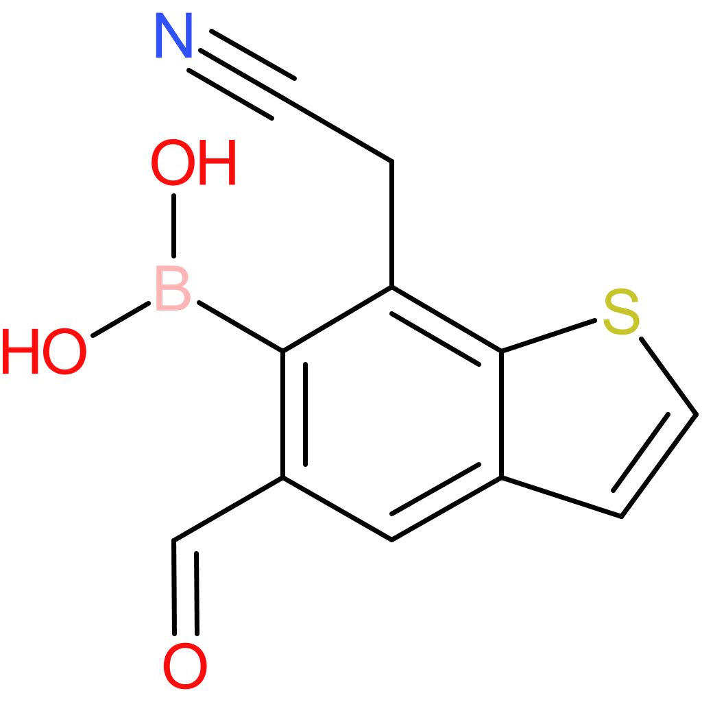 6-borono-5-formylbenzothiophene-7-acetonitrile