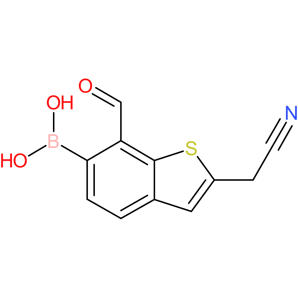 6-borono-7-formylbenzothiophene-2-acetonitrile