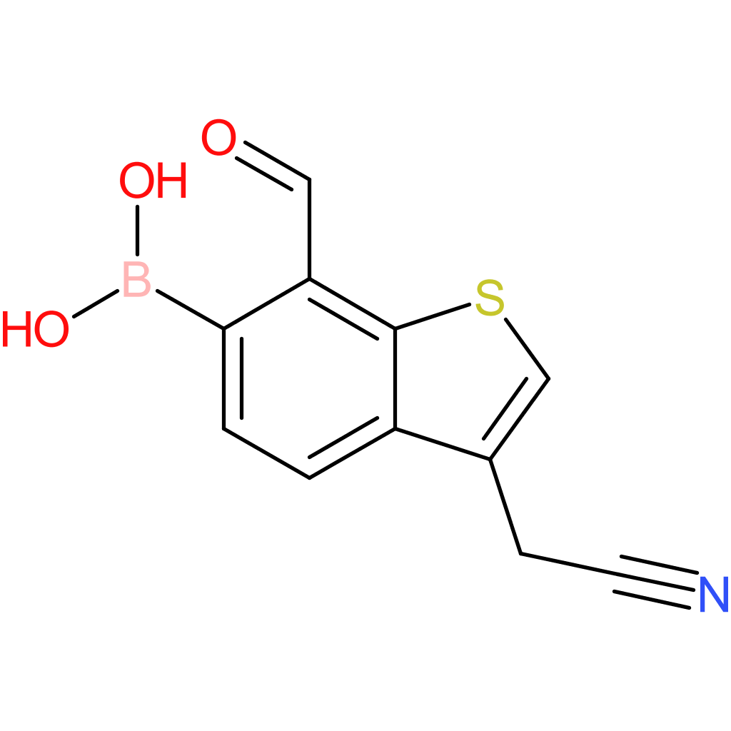 6-borono-7-formylbenzothiophene-3-acetonitrile