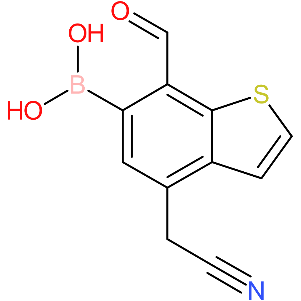 6-borono-7-formylbenzothiophene-4-acetonitrile