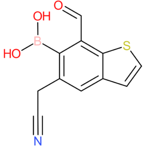 6-borono-7-formylbenzothiophene-5-acetonitrile