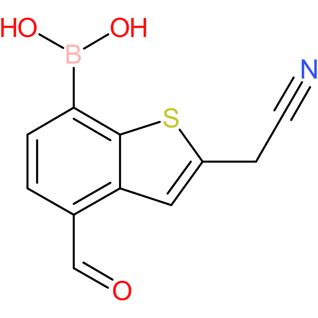 7-borono-4-formylbenzothiophene-2-acetonitrile
