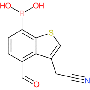 7-borono-4-formylbenzothiophene-3-acetonitrile