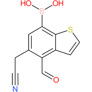 7-borono-4-formylbenzothiophene-5-acetonitrile