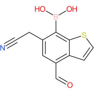 7-borono-4-formylbenzothiophene-6-acetonitrile