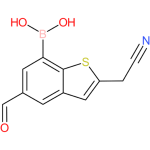 7-borono-5-formylbenzothiophene-2-acetonitrile