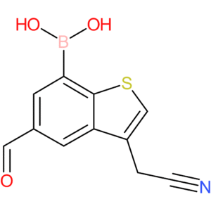 7-borono-5-formylbenzothiophene-3-acetonitrile