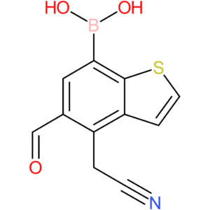 7-borono-5-formylbenzothiophene-4-acetonitrile
