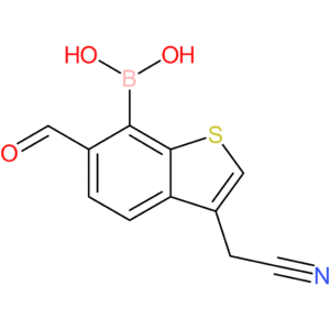 7-borono-6-formylbenzothiophene-3-acetonitrile