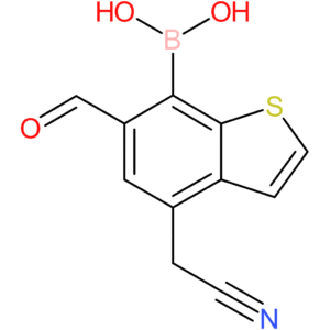7-borono-6-formylbenzothiophene-4-acetonitrile