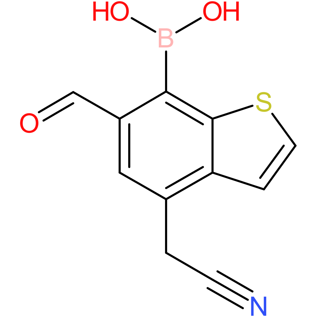 7-borono-6-formylbenzothiophene-4-acetonitrile