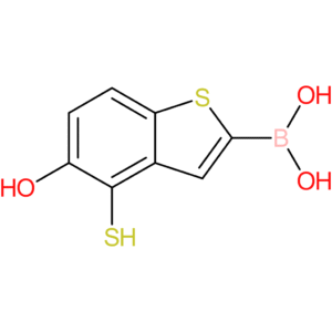 (5-hydroxy-4-sulfanyl-1-benzothiophen-2-yl)boronic acid