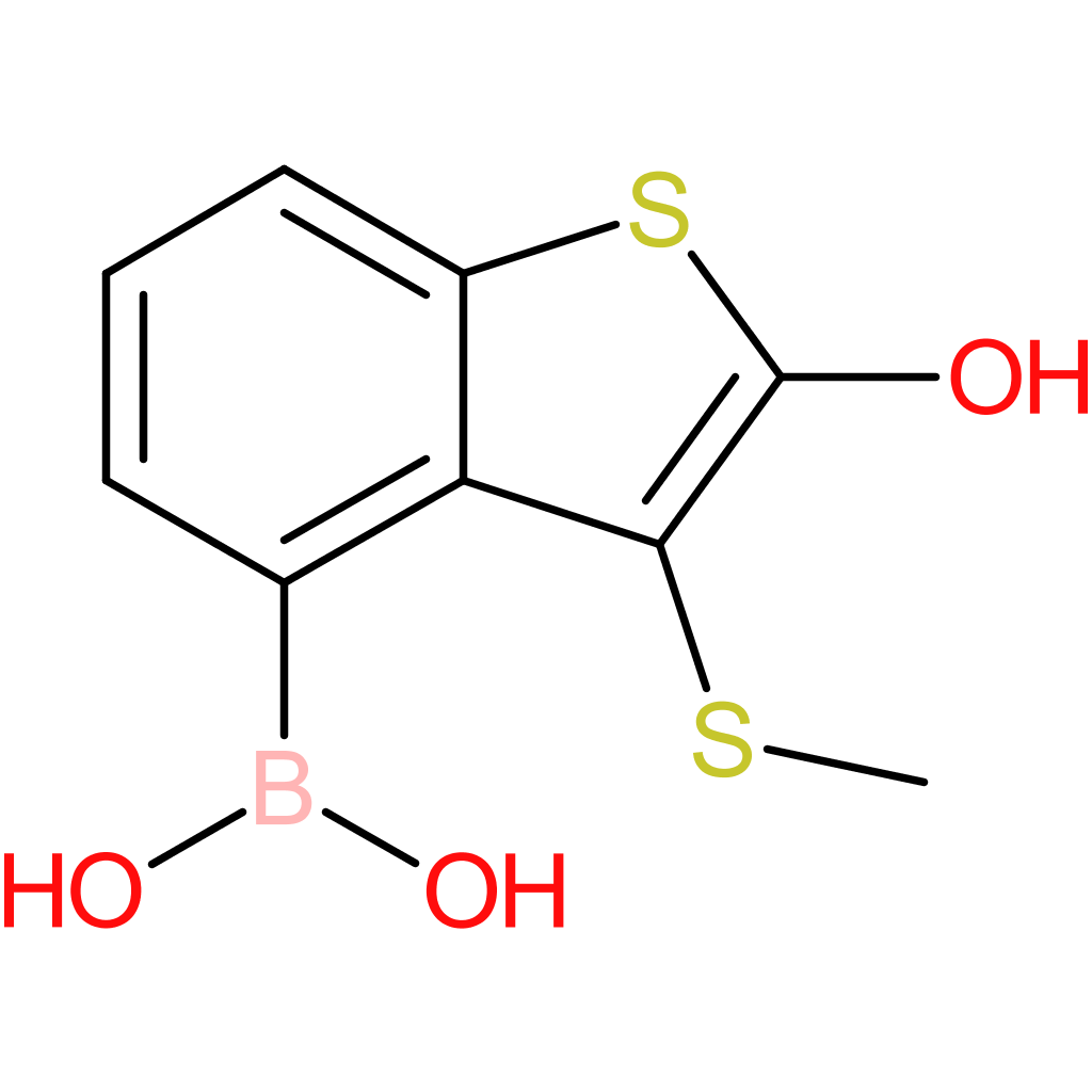 2-hydroxy-3-(methylthio)benzothiophene-4-boronic acid