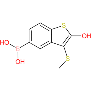 2-hydroxy-3-(methylthio)benzothiophene-5-boronic acid