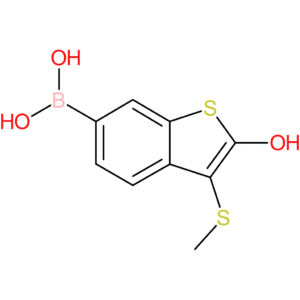 2-hydroxy-3-(methylthio)benzothiophene-6-boronic acid