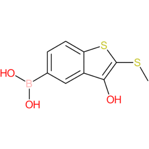 3-hydroxy-2-(methylthio)benzothiophene-5-boronic acid