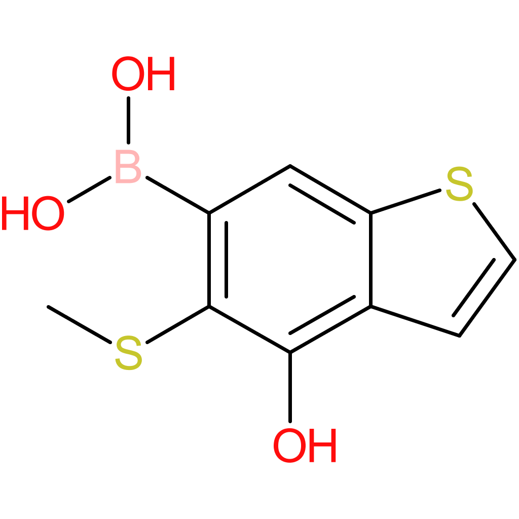 4-hydroxy-5-(methylthio)benzothiophene-6-boronic acid