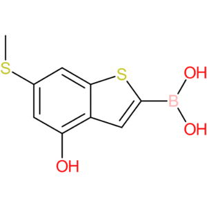 4-hydroxy-6-(methylthio)benzothiophene-2-boronic acid