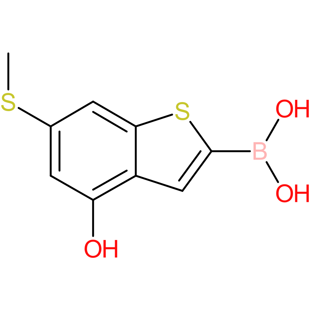 4-hydroxy-6-(methylthio)benzothiophene-2-boronic acid