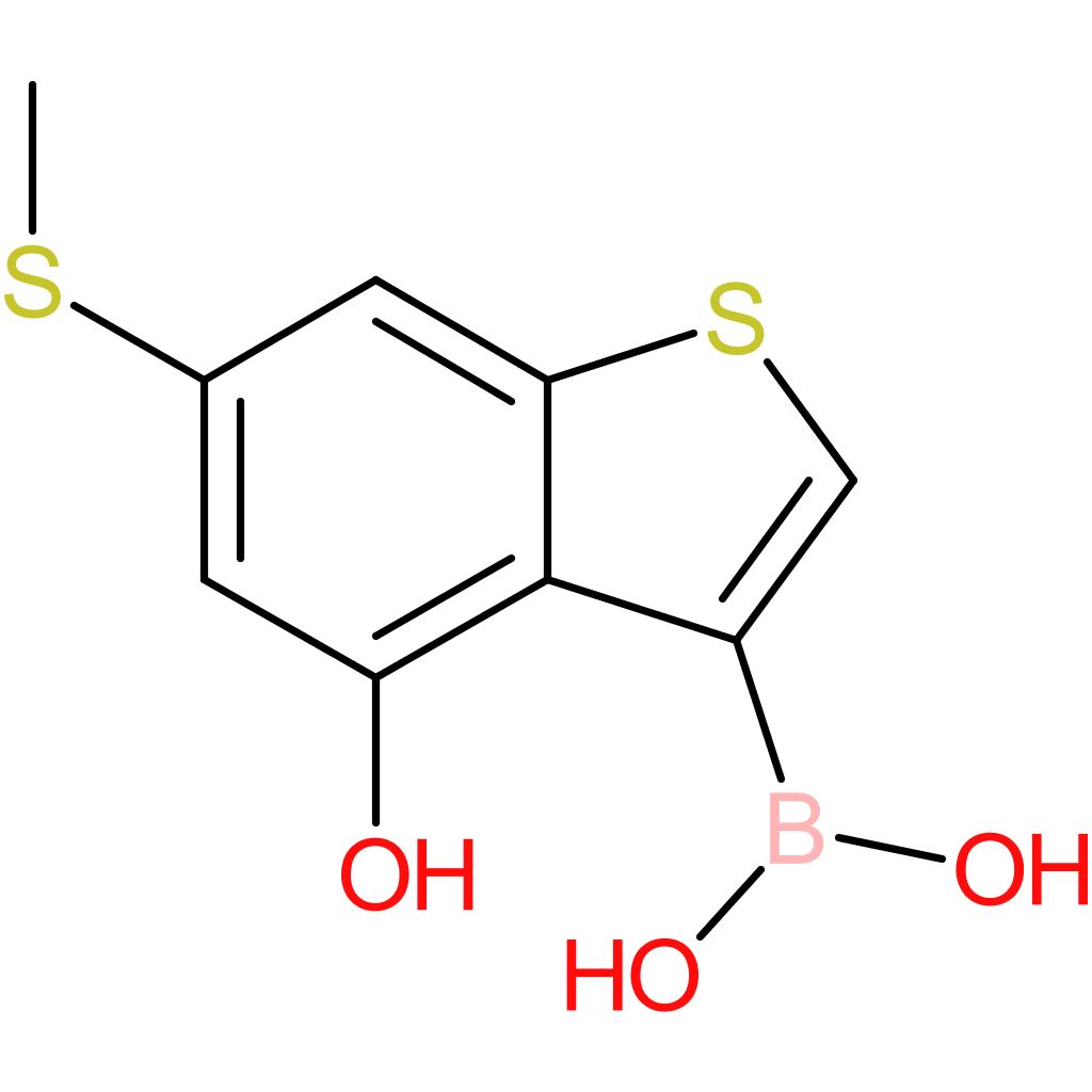 4-hydroxy-6-(methylthio)benzothiophene-3-boronic acid