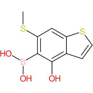4-hydroxy-6-(methylthio)benzothiophene-5-boronic acid