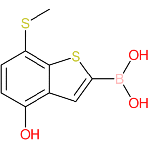 4-hydroxy-7-(methylthio)benzothiophene-2-boronic acid