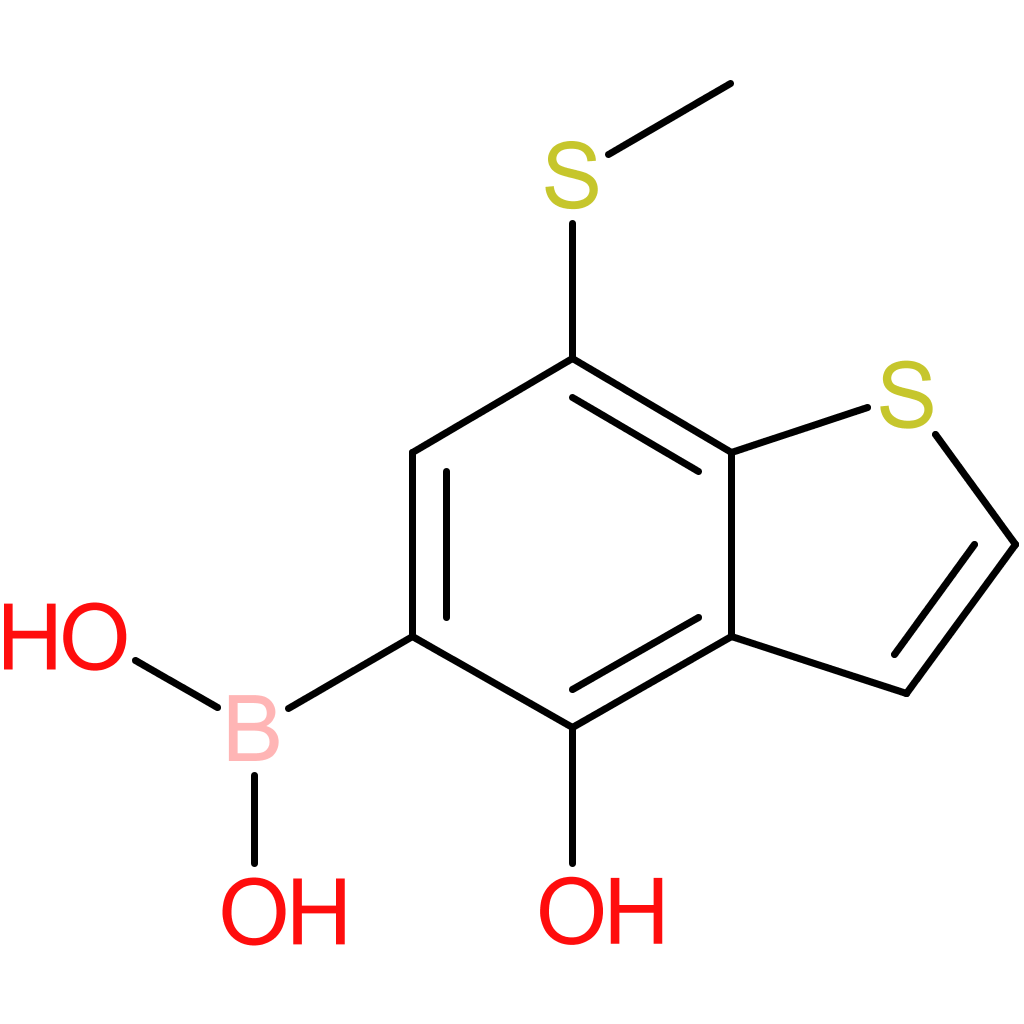 4-hydroxy-7-(methylthio)benzothiophene-5-boronic acid