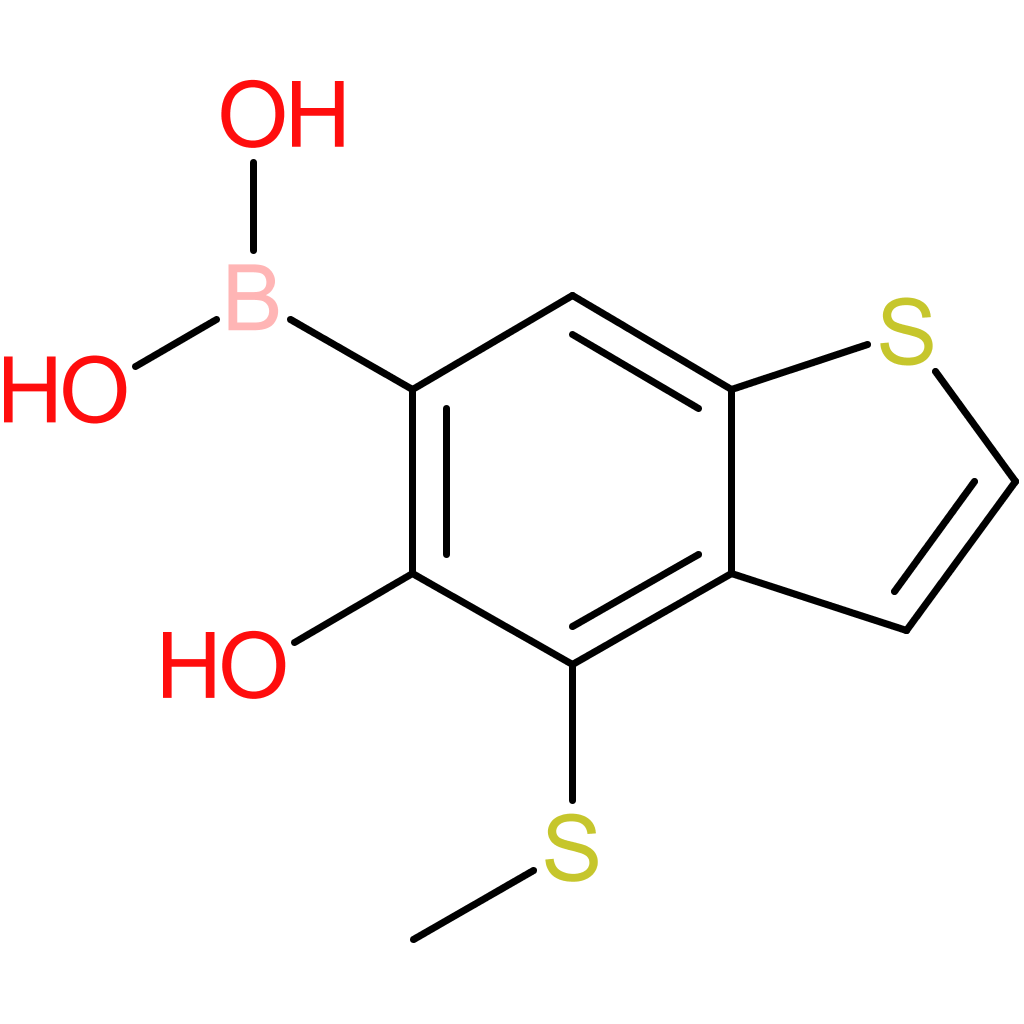 5-hydroxy-4-(methylthio)benzothiophene-6-boronic acid