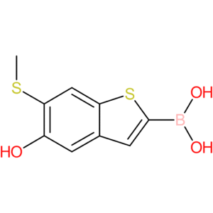 5-hydroxy-6-(methylthio)benzothiophene-2-boronic acid
