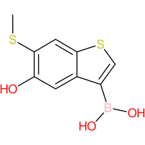 5-hydroxy-6-(methylthio)benzothiophene-3-boronic acid