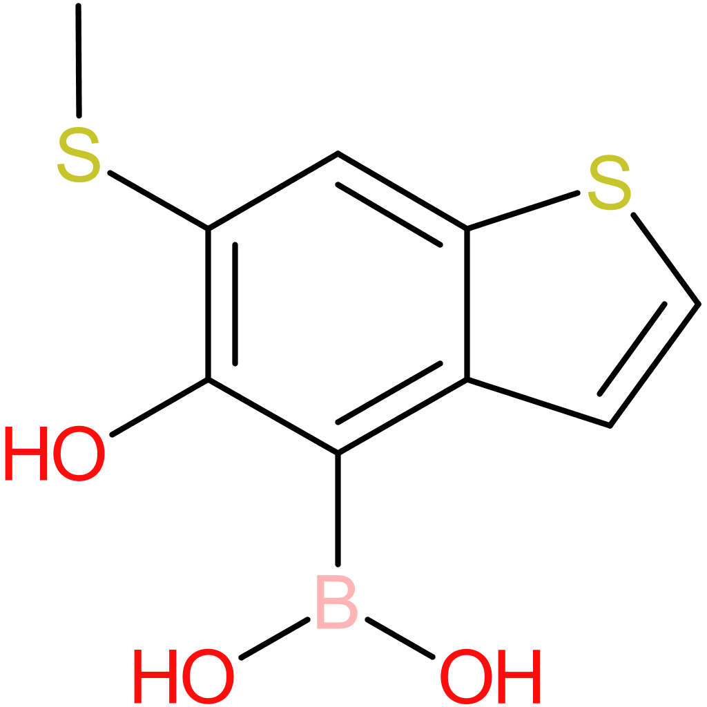5-hydroxy-6-(methylthio)benzothiophene-4-boronic acid