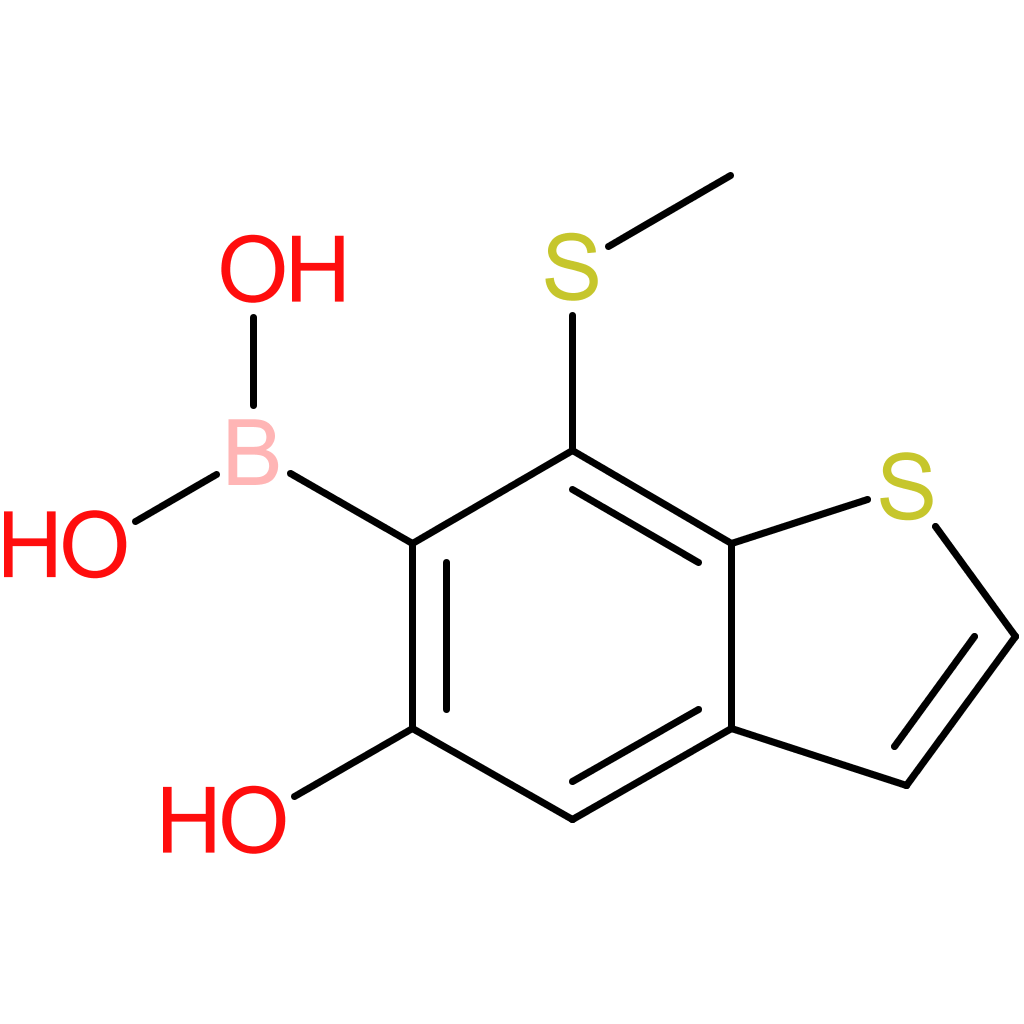 5-hydroxy-7-(methylthio)benzothiophene-6-boronic acid
