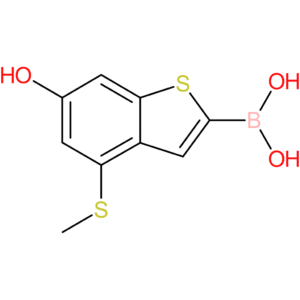 6-hydroxy-4-(methylthio)benzothiophene-2-boronic acid