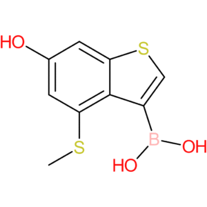 6-hydroxy-4-(methylthio)benzothiophene-3-boronic acid