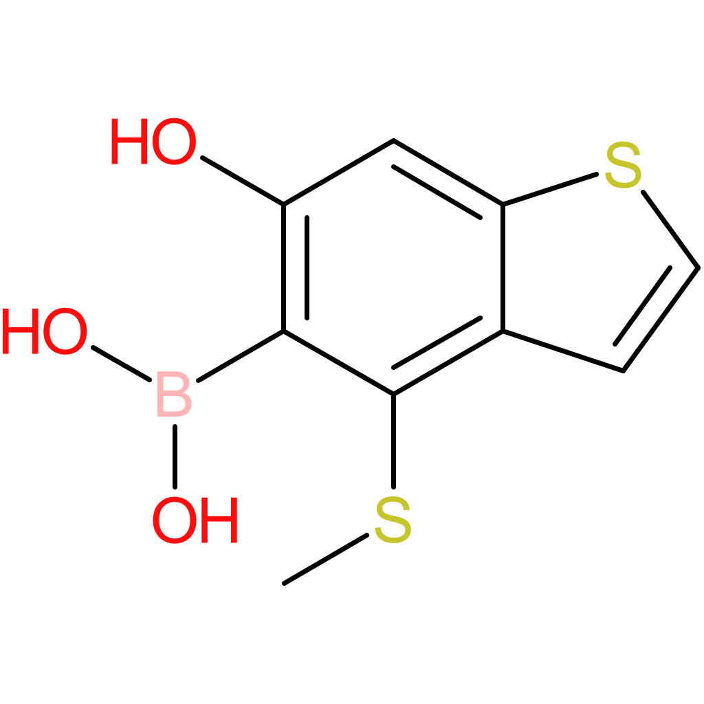 6-hydroxy-4-(methylthio)benzothiophene-5-boronic acid