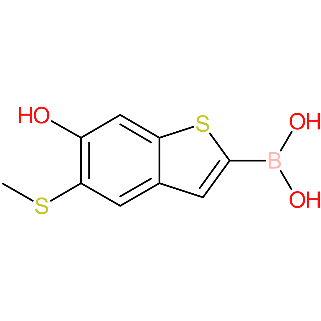 6-hydroxy-5-(methylthio)benzothiophene-2-boronic acid