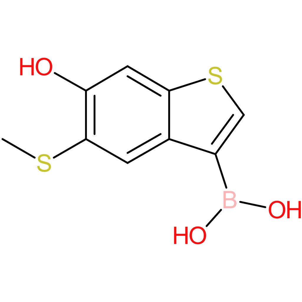 6-hydroxy-5-(methylthio)benzothiophene-3-boronic acid