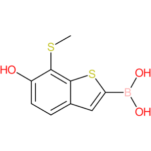 6-hydroxy-7-(methylthio)benzothiophene-2-boronic acid