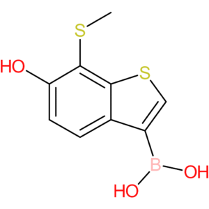 6-hydroxy-7-(methylthio)benzothiophene-3-boronic acid
