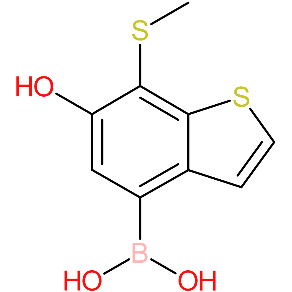 6-hydroxy-7-(methylthio)benzothiophene-4-boronic acid