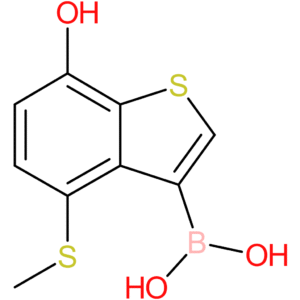 7-hydroxy-4-(methylthio)benzothiophene-3-boronic acid